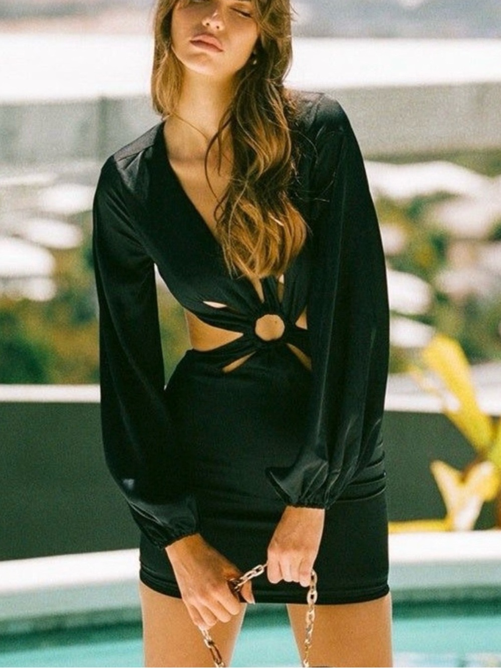 NEW Sabo Skirt Verena Mini Dress in Black